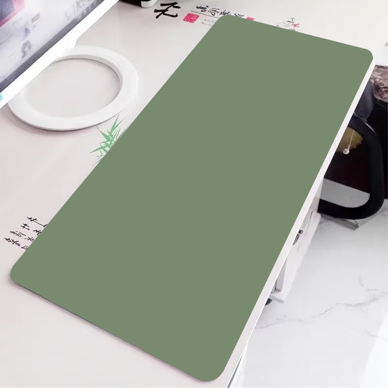 Gaming Keyboard Brands - Solid green gaming mousepad large simple