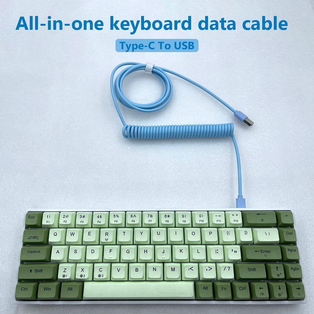 Gaming Keyboard Training - Mechanical Keyboard Data Cable Gaming Coiled