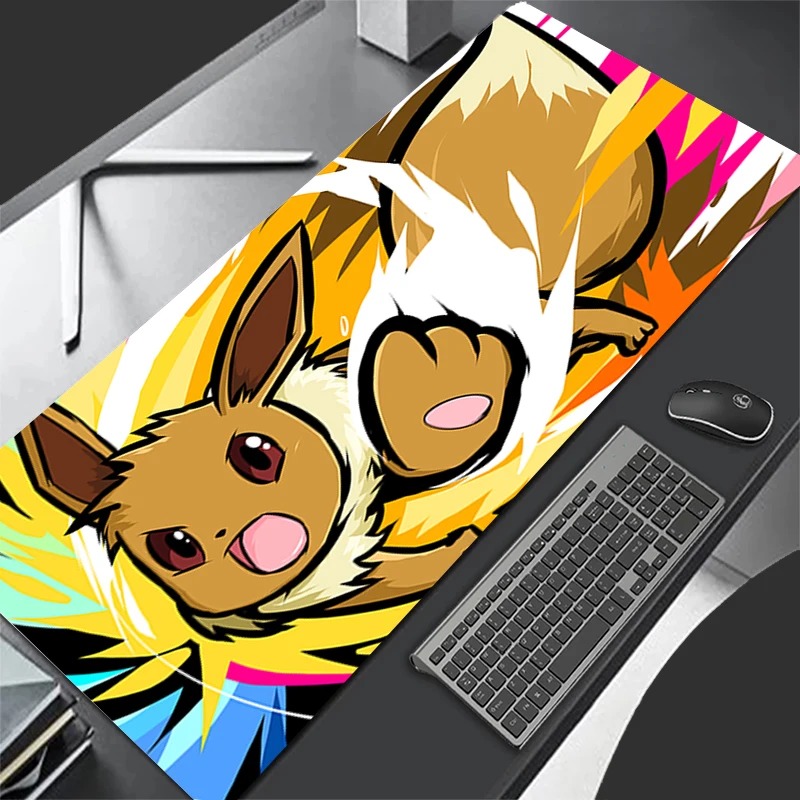 Gaming Keyboard Brands - P-Pokemon Eevee Anime Gaming Mouse Pad,