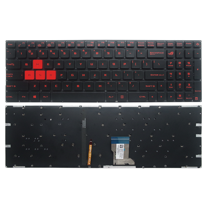 Gaming Keyboard Asus - GZEELE English US Backlit Laptop Keyboard