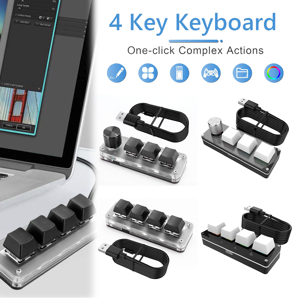 RGB Wired USB Mechanical Gamin - Gaming Keyboard 1 Hand ulasan dan harga