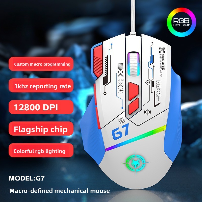 G6 Wired Gaming Mouse 128000DP - Gaming Keyboard 1 Hand ulasan dan harga