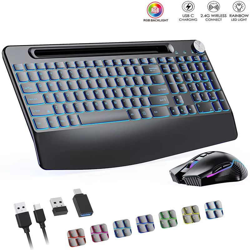 2.4G&Type-C Wireless Keyboard  - Gaming Keyboard Types ulasan dan harga
