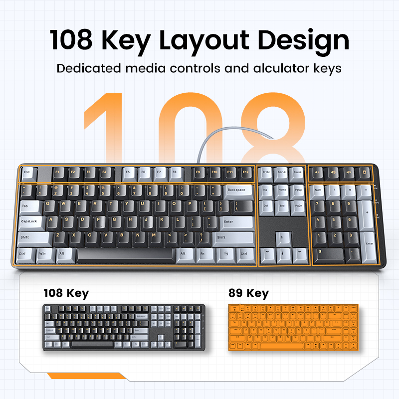 UGREEN Mechanical Keyboard 108 - Keyboard Gaming Mac ulasan dan harga