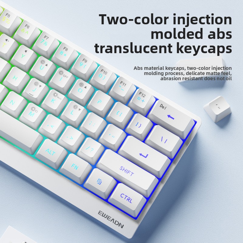61 keys wireless Mini keyboard - Gaming Keyboard No Noise ulasan dan harga