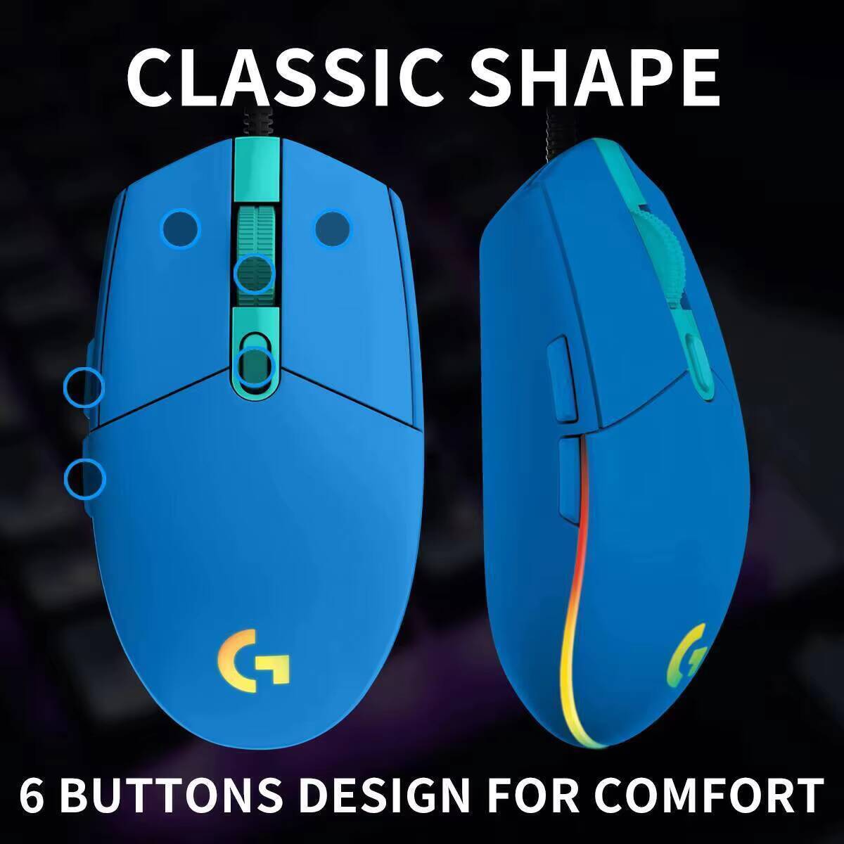 Logitech G203 Prodigy RGB Gami - Logitech Mouse G203 ulasan dan harga