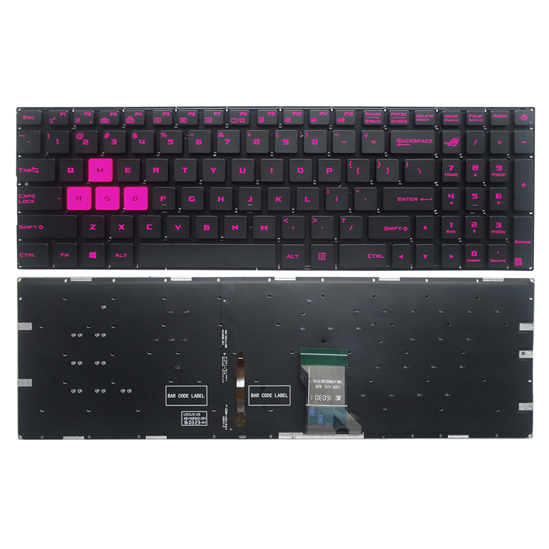 GZEELE English US Backlit Lapt - Gaming Keyboard Asus ulasan dan harga