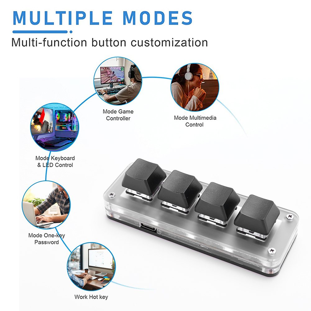 3 Key 1 Knob/4 Key One Handed  - Gaming Keyboard 1 Hand ulasan dan harga