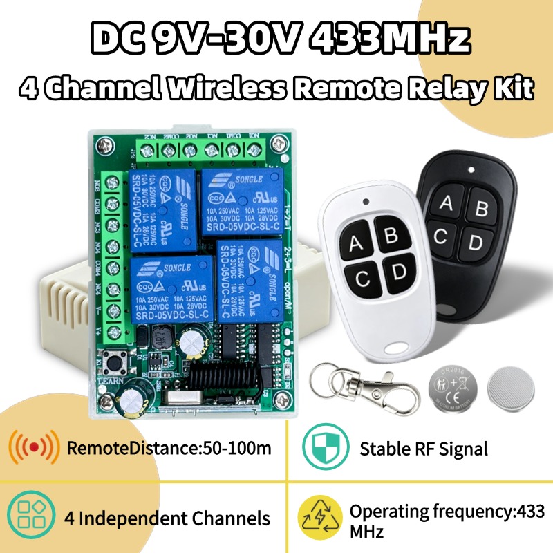 433MHz Universal Wireless Remo - Switch Opener Tool ulasan dan harga
