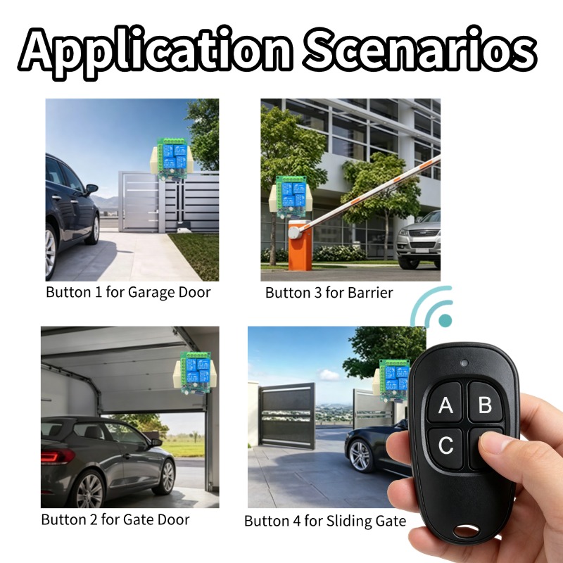 433MHz Universal Wireless Remo - Switch Opener Tool ulasan dan harga