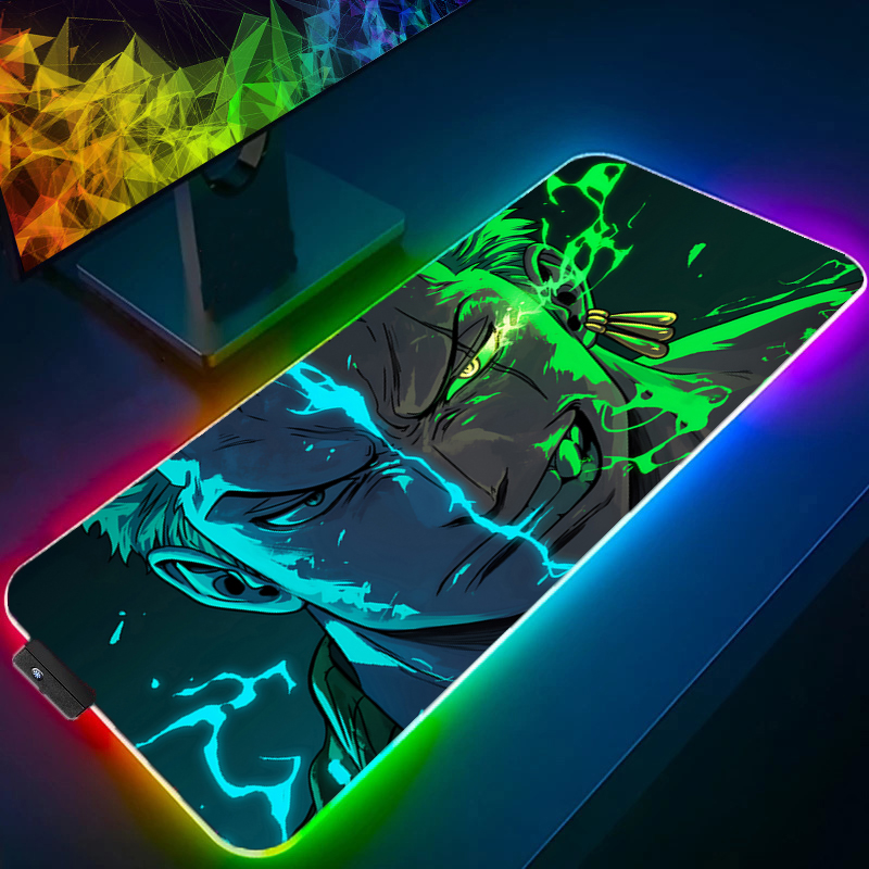 ONE PIECE Zoro Mouse Pad RGB G - Gaming Keyboard Brands ulasan dan harga