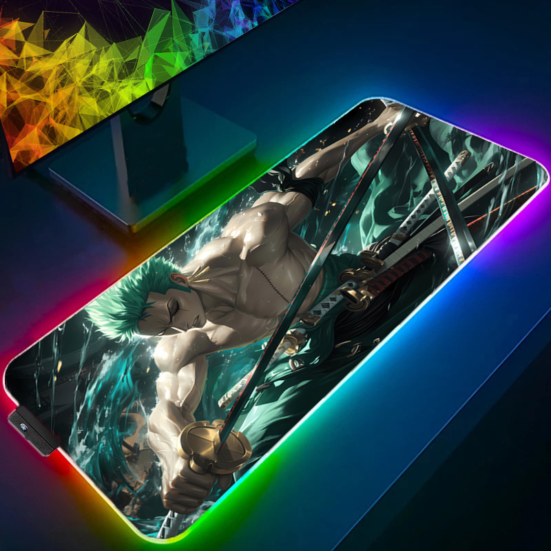 ONE PIECE Zoro Mouse Pad RGB G - Gaming Keyboard Brands ulasan dan harga