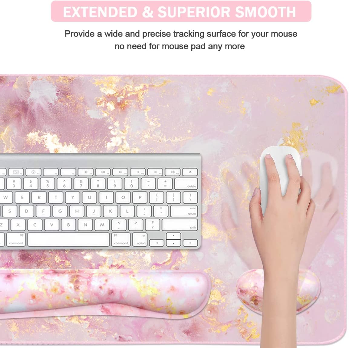 Large Gaming Mouse Pad with Ke - Gaming Keyboard Mouse ulasan dan harga