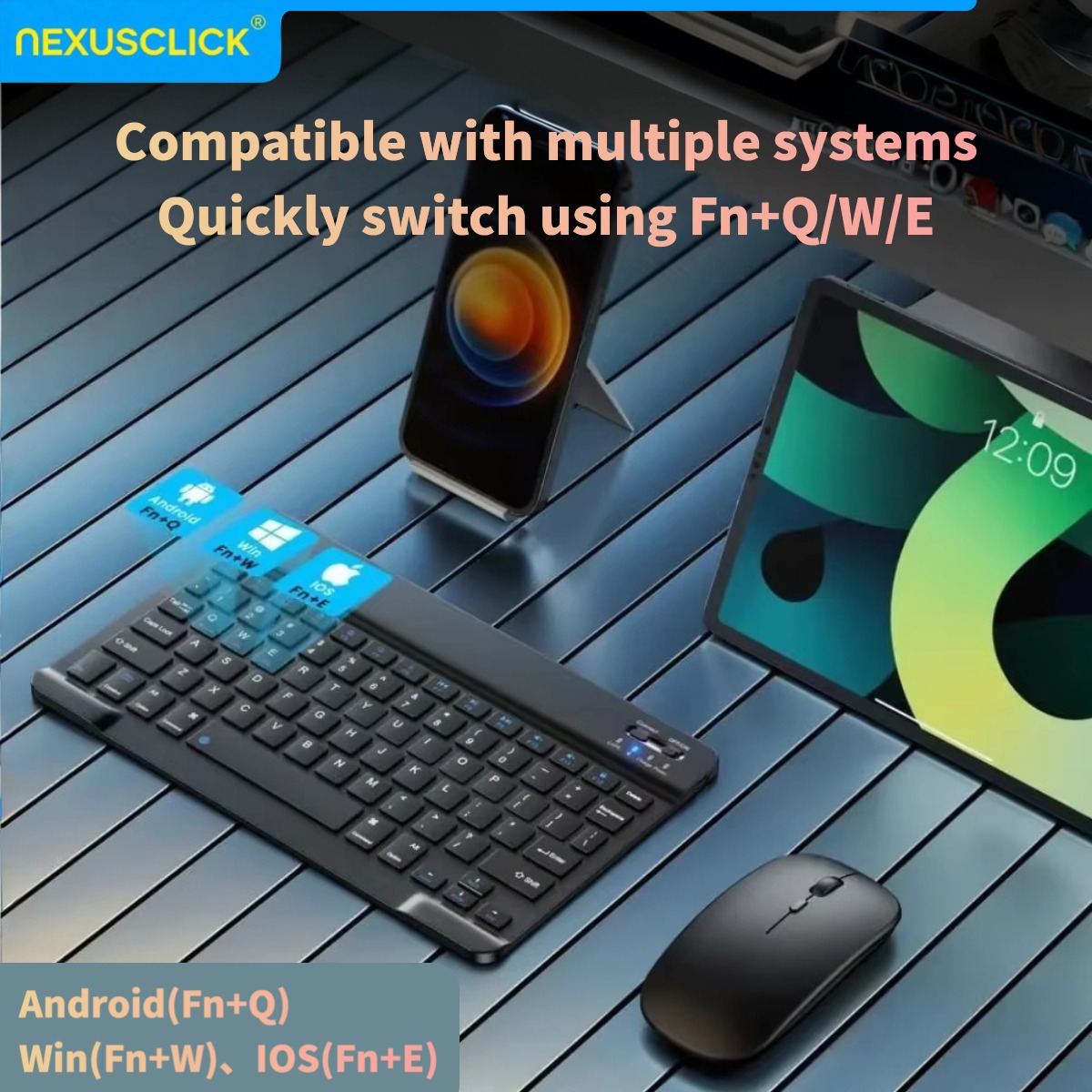 NexusClick Wireless Bluetooth  - Gaming Keyboard Types ulasan dan harga