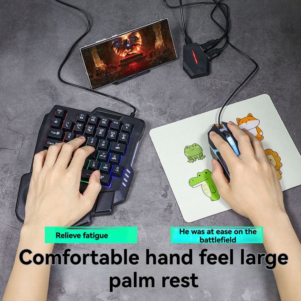 Goodprice 35Key Ergonomics RGB - Gaming Keyboard 1 Hand ulasan dan harga