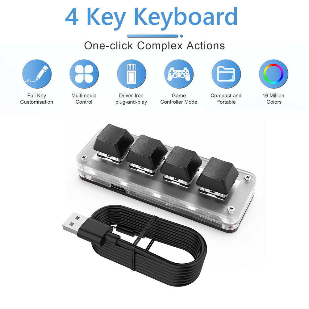3 Key 1 Knob/4 Key One Handed  - Gaming Keyboard 1 Hand ulasan dan harga