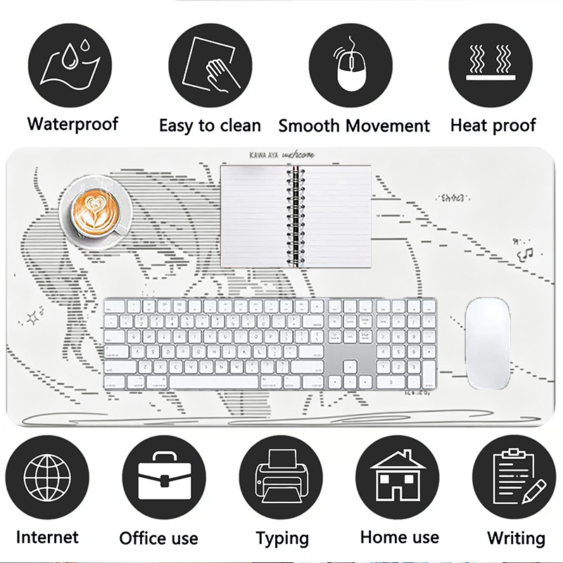 1Pcs Leather Mouse Pad Anime A - Gaming Keyboard Mouse ulasan dan harga